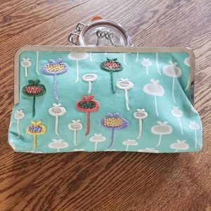 Custom embroidered clutch
